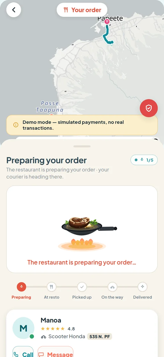 Courier tracking