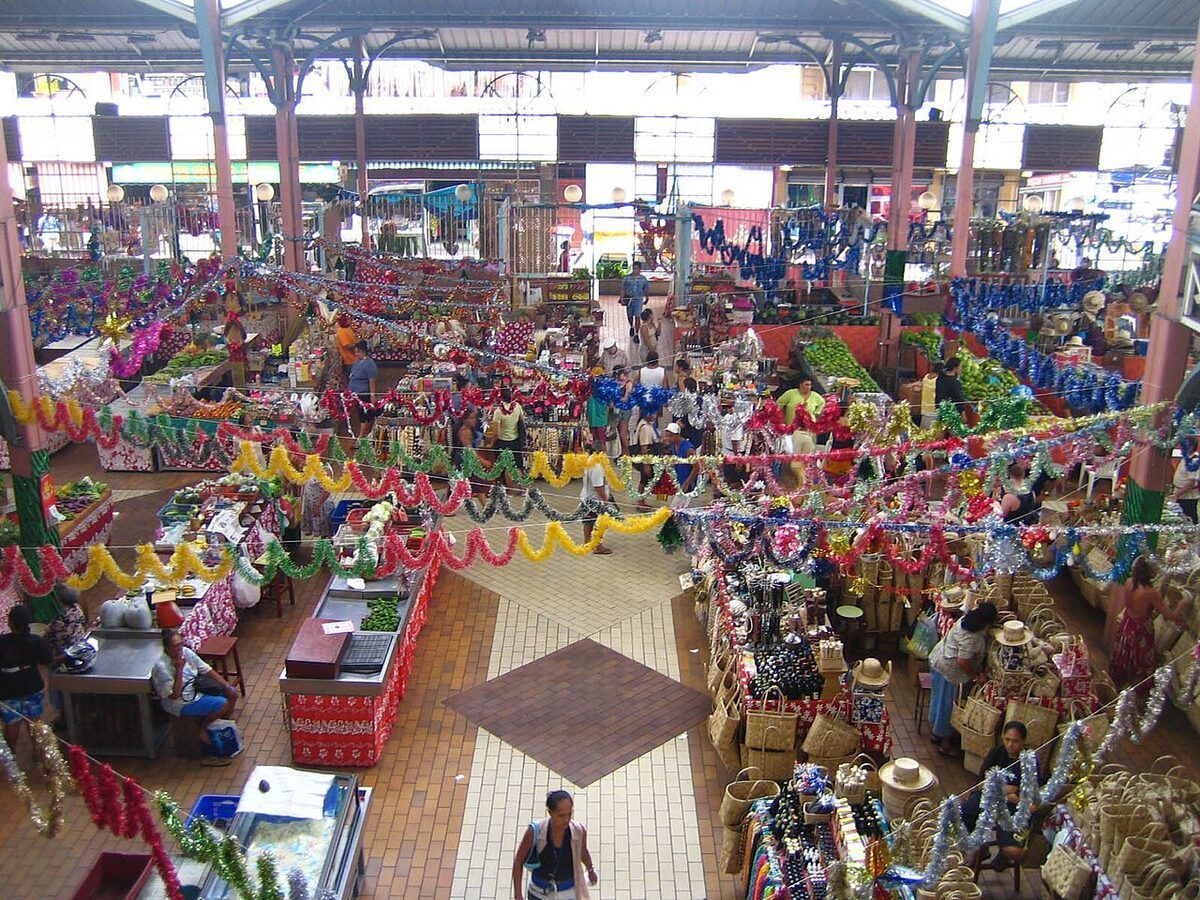 Marché de Papeete & cuisine tahitienne