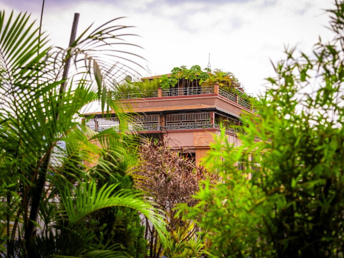 Pension au bord du lagon